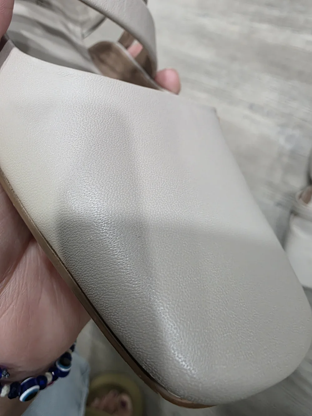 Free People Hart Flat in the beige/cafe colorway